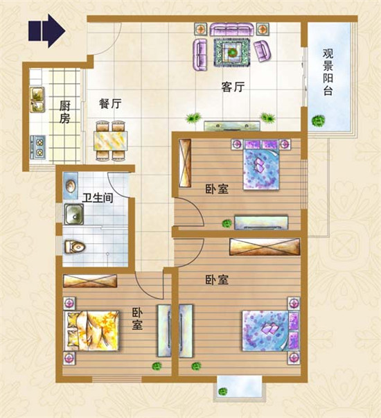 華融國際水岸C戶型