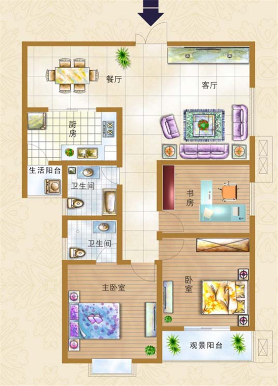 華融國際水岸B戶型